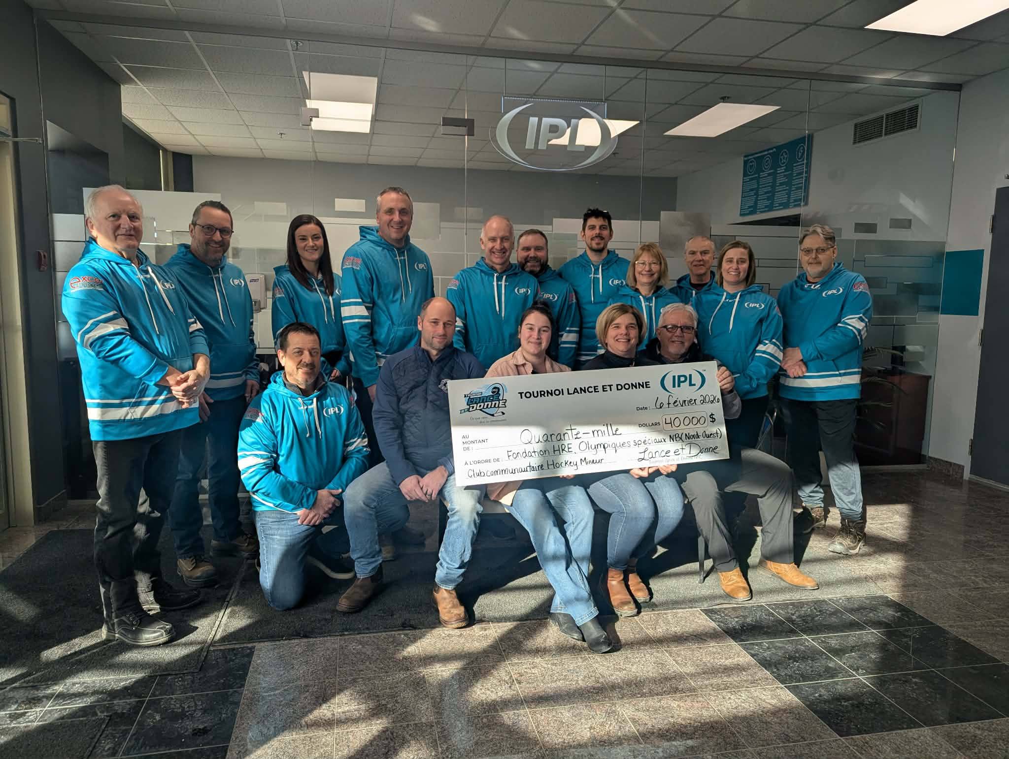 40 000 $ recueillis lors du tournoi Lance et Donne IPL Plastique